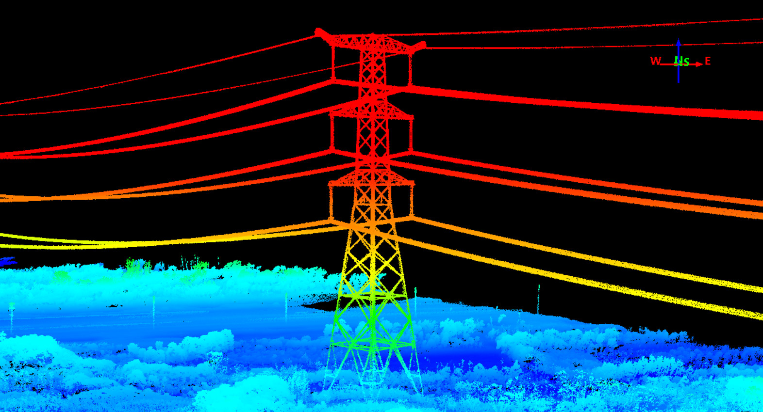 Latest company case about UAV LiDAR Scanning System Geosun GS-260F Application For Power Line Patrol