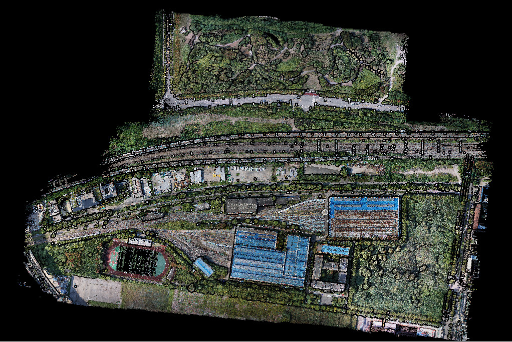 Latest company case about UAV LiDAR Scanning System Geosun GS-260X+Camera Application for City construction.