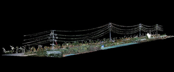 Latest company case about UAV LiDAR Scanning System Geosun GS-100C+ Application For Power Line Patrol