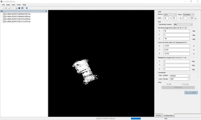 3D LiDAR Data Processing Software With Color PT File Output 5